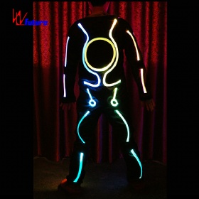 Future custom full color color-changing spacewalk fiber Light Emitting clothing WL-99