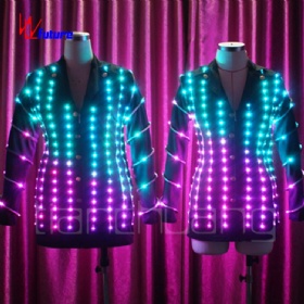 Remote control lead LED light costume concert singer suit WL-101