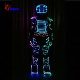 Full color color-changing LED Robot Dance Costume LED light-emitting Robot costume Programmable Astronaut costume Fiber Optic costume WL-103