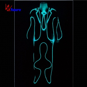 Panchromatic variable fiber luminescence in the dark dance costume custom luminescent LED suit WL-107